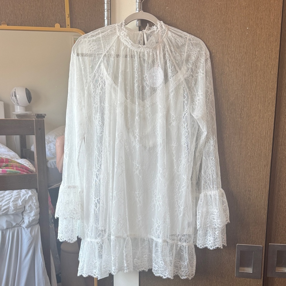 Revolve Olisa Mini Dress in Ivory